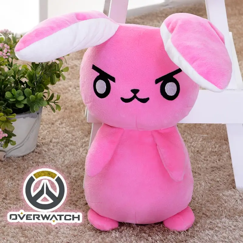 1 шт. 50 см наручные часы Косплей Dva Кролик Плюшевые игрушки Мягкая игра OW мягкие