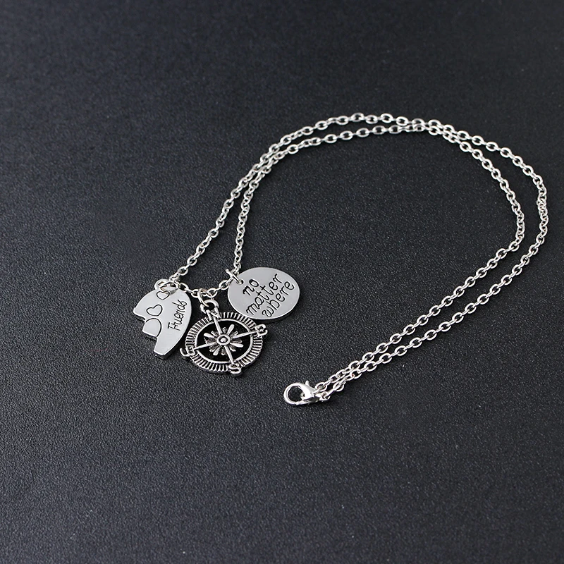 Ожерелья дружбы на большом расстоянии 2 шт./комплект|gift gifts|gift friendgift compass |