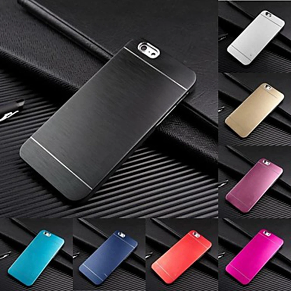 Люкс Motomo Алюминий Металл Кисти Жесткий Задняя Обложка Чехол Для samsung Galaxy S6 G9200 G920F