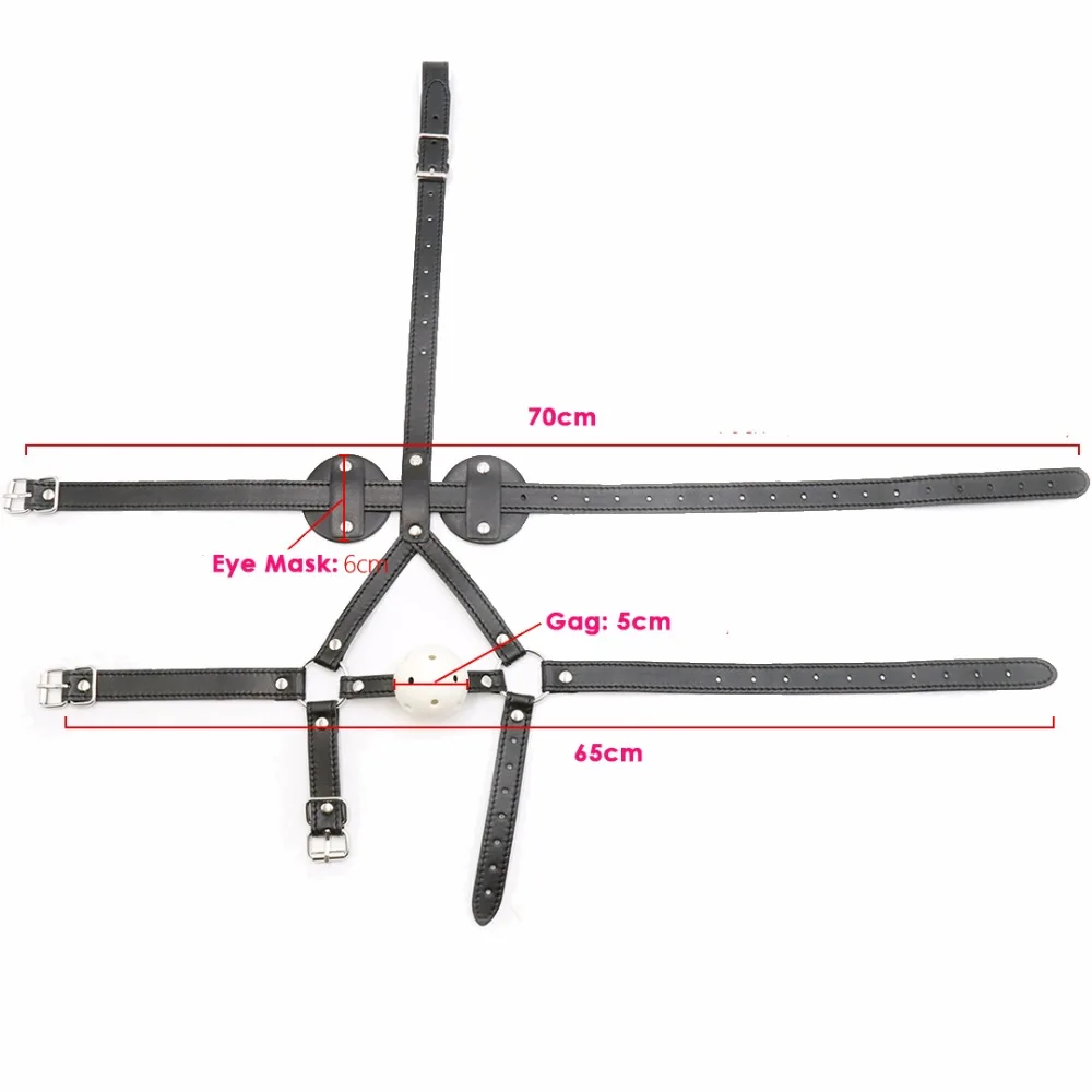 5 см ABS мяч открытый рот кляп искусственная кожа повязка на голову Связывание