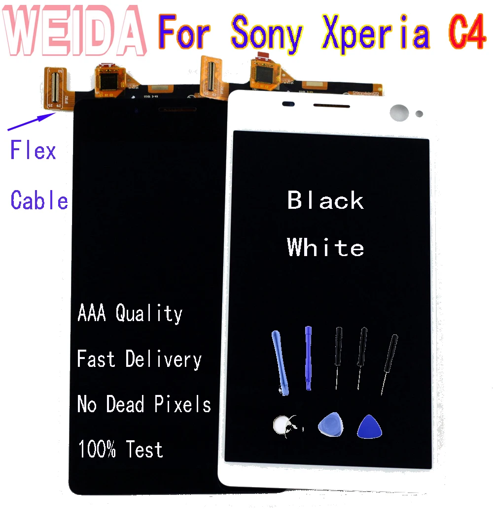 ЖК дисплей WEIDA 5 ''для Sony Xperia C4 с сенсорным экраном и дигитайзером в сборе без