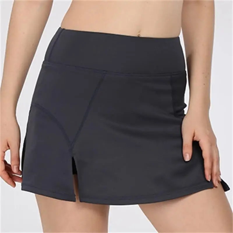 Новинка 2019 короткая юбка для бега фитнеса высокая эластичность дышащие