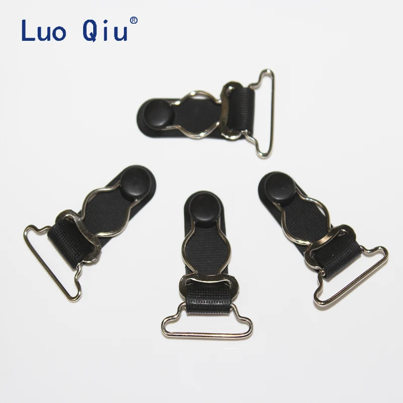 Luo Qiu 200 шт./лот металлический Пластиковый черный корсет подвязка для ног Зажим