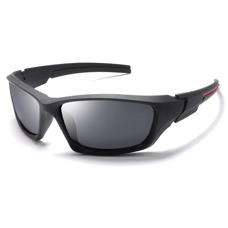 Поляризационные мужские солнцезащитные очки классический фирменный дизайн для