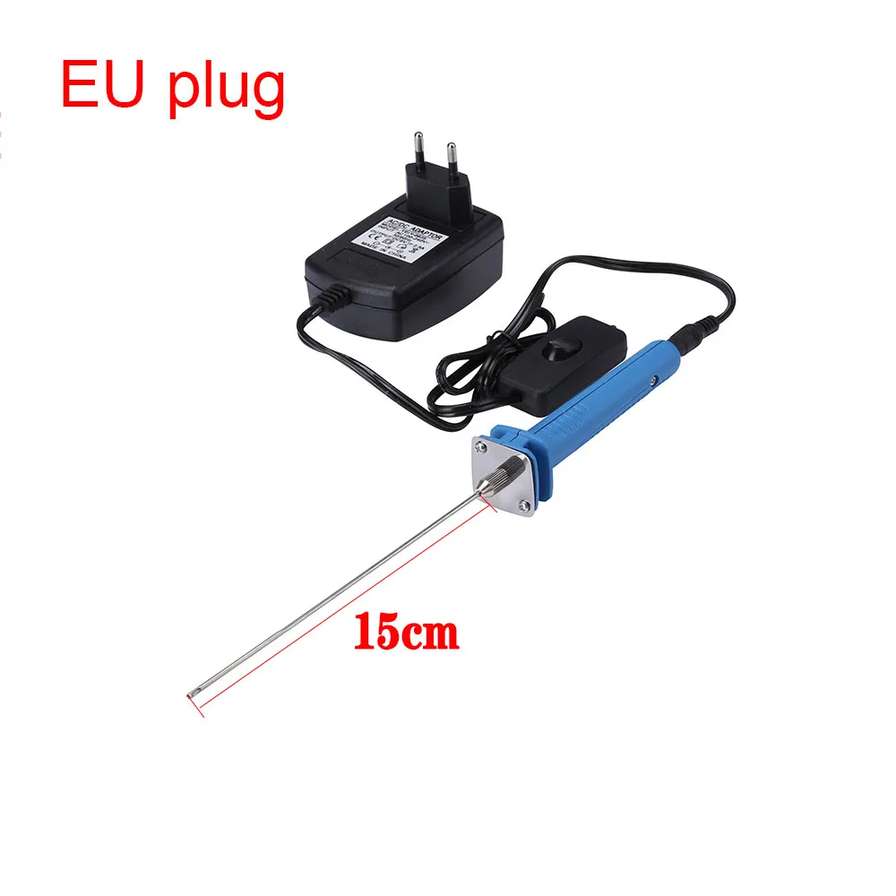 EU plug 15cm 110 220 В 15 Вт профессиональный резак для пены Электрический нагрев ручка для KT пластины пенополистирола режущий долбежный Перфоратор DIY инструмент для резьбы - Цвет: EU plug 15cm