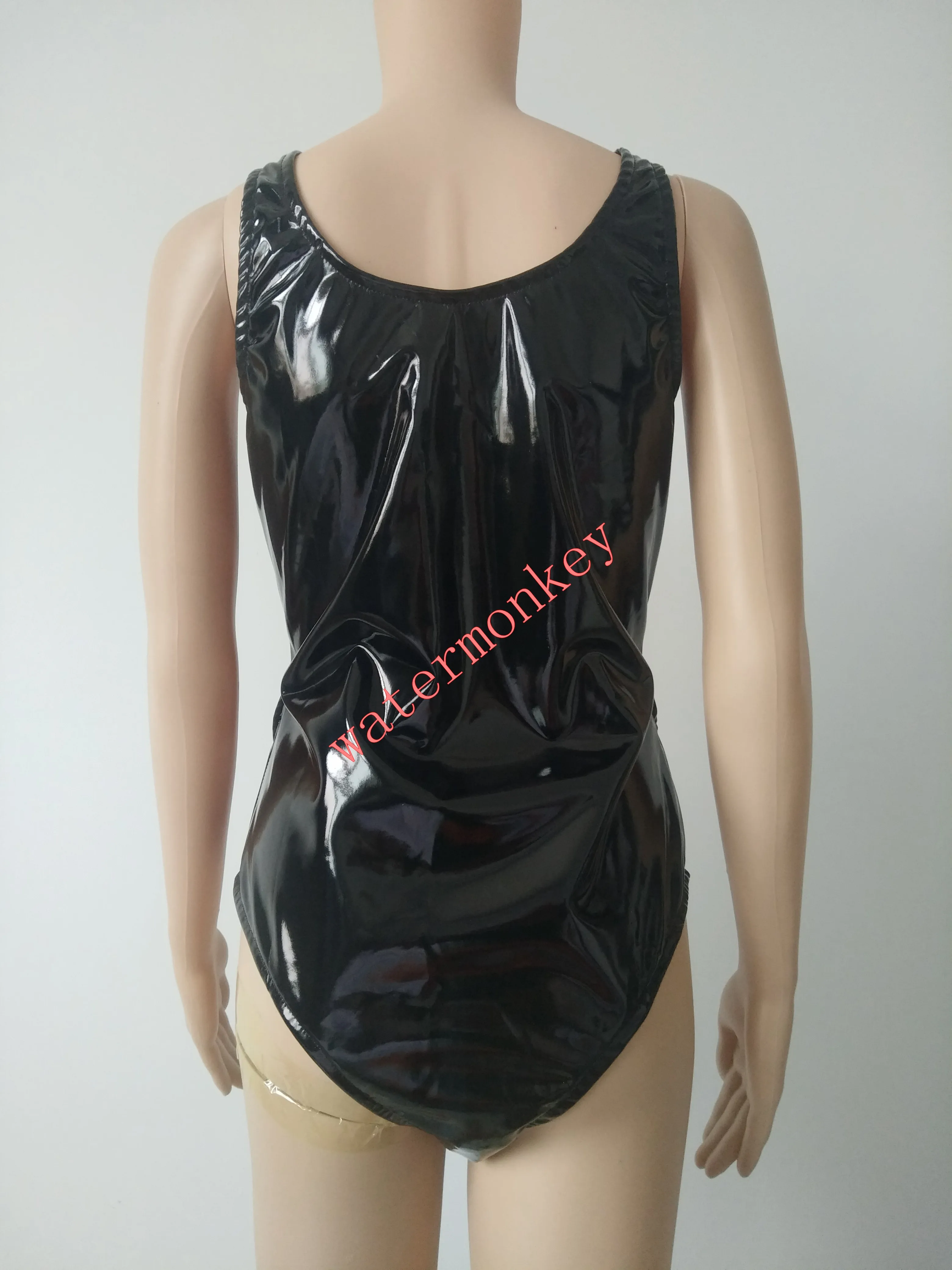 Wetlook, ПВХ, латекс, боди, майка, женский, без рукавов, цельный, боди, Корректирующее белье, ПУ, одежда, Клубная одежда для детей, взрослых