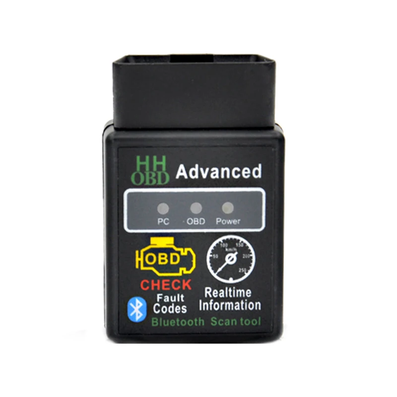 Новый Мини HHOBD ELM327 OBD2 V2.1 Bluetooth Автомобилей Диагностический Инструмент HH OBD ELM 327 OBDII