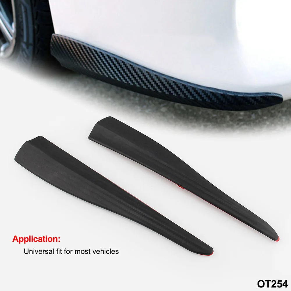 2 шт. протектор кромок бампера автомобиля угловая полоса против царапин панель