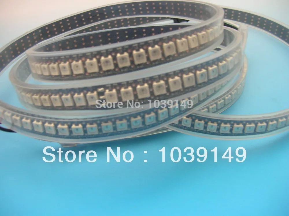 Пиксельная Светодиодная лента ws2811 ws2812b 5050 1 м 5 В вход smd 144 rgb цвет мечты