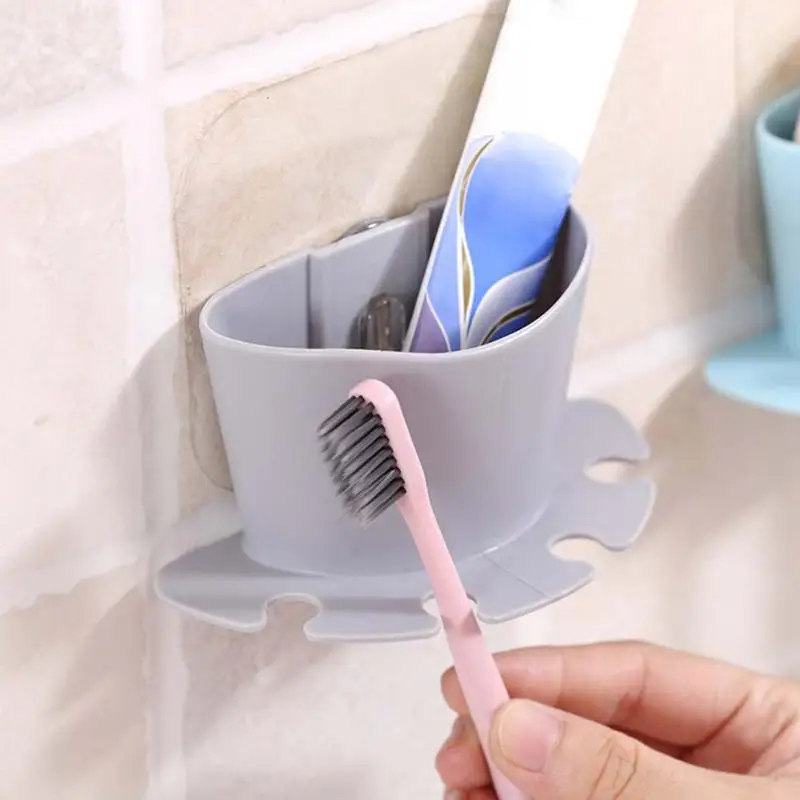 1 шт. Ванная комната Зубная щётка зубная паста настенный держатель Sucker присоски