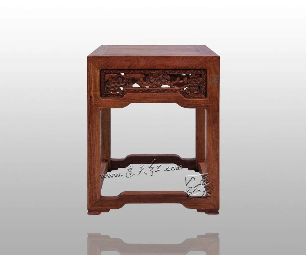 Бирма стул из розового дерева с тонкой гравировкой сосны бамбука сливы и орхидеи