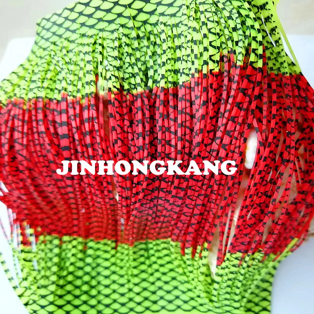 

Fishing Lure Silicone Skirt Layers,Silicone Skirt Material for Tackle Craft, DIY Spinner, Rubber Jigs, Buzzbait--62