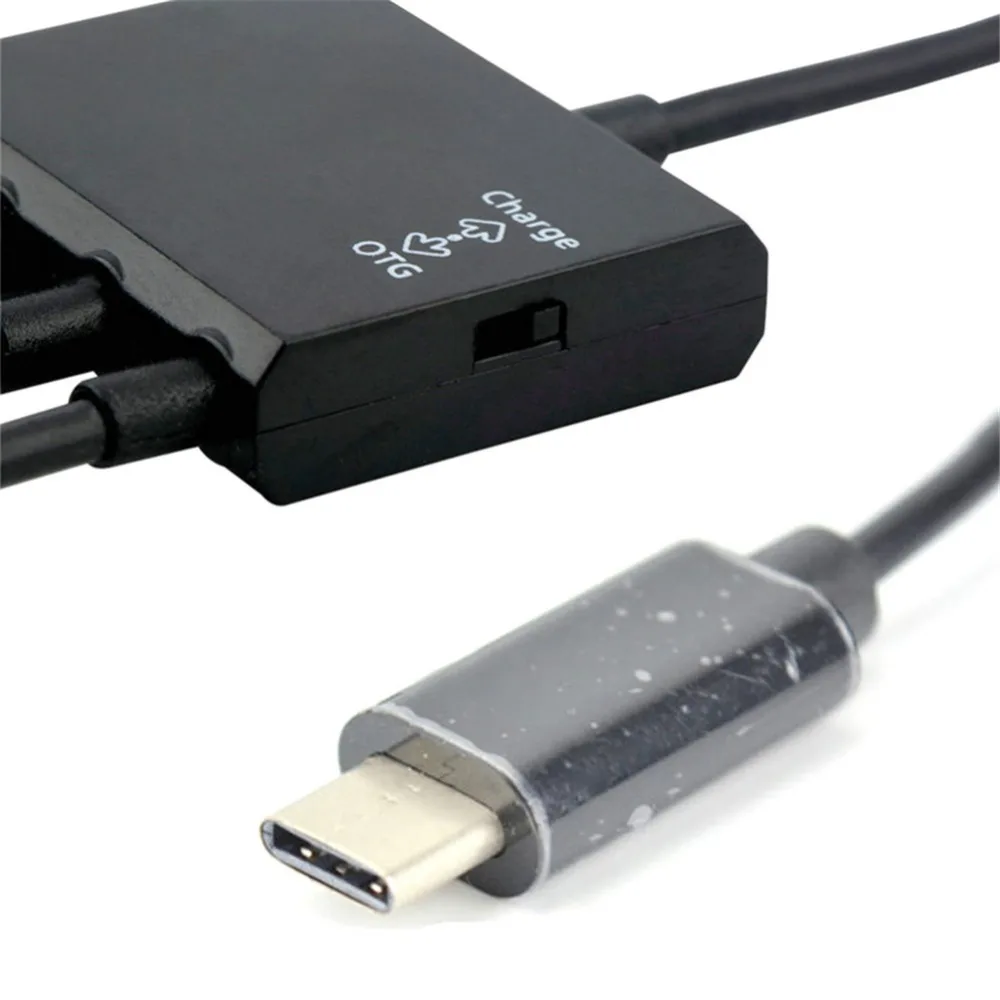 Высокое качество кард-ридер 4-в-1 Тип с разъемами типа C и Micro USB OTG USB концентратор с Питание OTG Тип C концентратор USB зарядный кабель для передачи данных для samsung/huawei