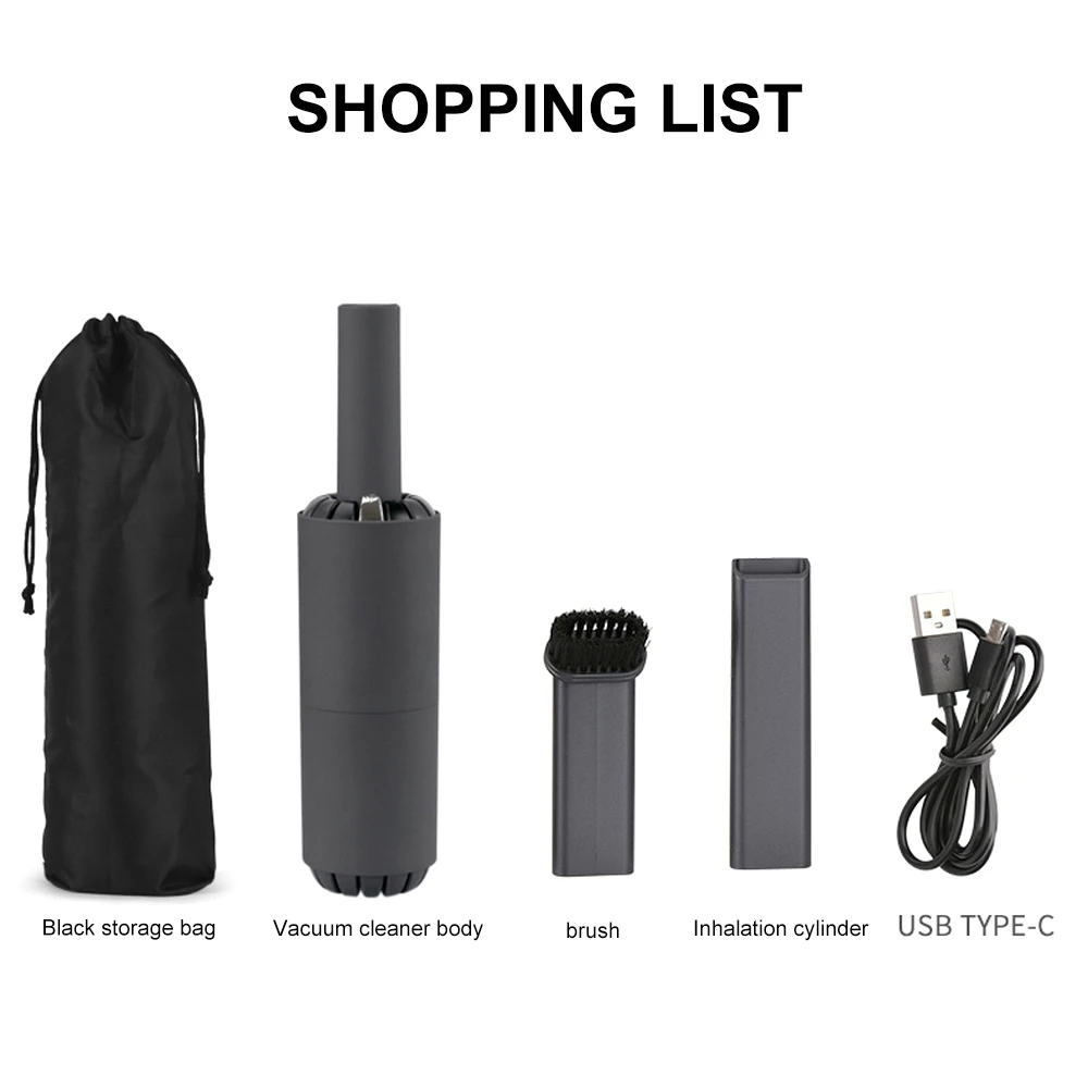 

New 80W Wireless Car Vacuum Cleaner Charging Portable Handheld Car Vacuum Cleaner Home Car Detachable Vacuum Suit For Car