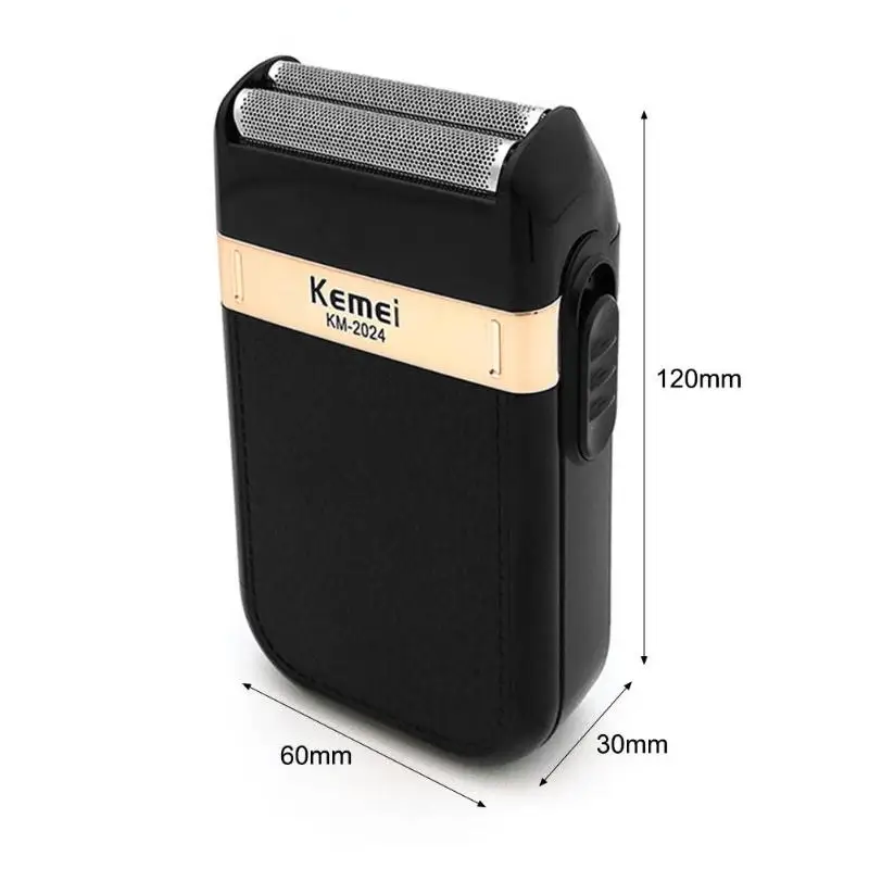 KEMEI KM- электробритва с зарядкой от usb для мужчин, возвратно-поступательное лезвие, бритва, моющаяся бритва, триммер для бороды, станок для бритья