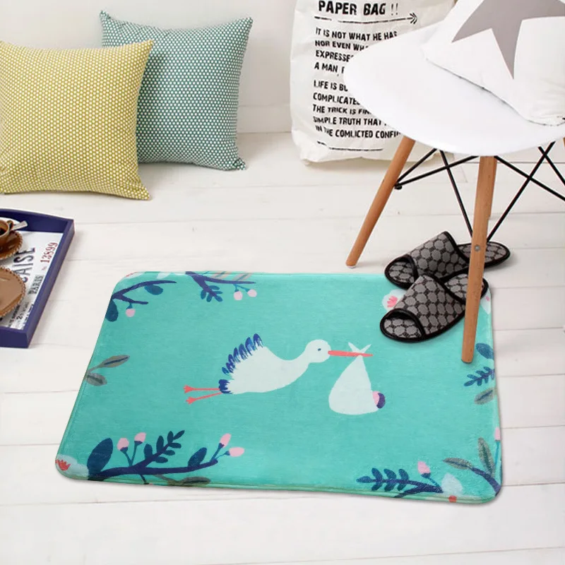 Новые коврики для прихожей с милым мультяшным принтом ванной и кухни домашние