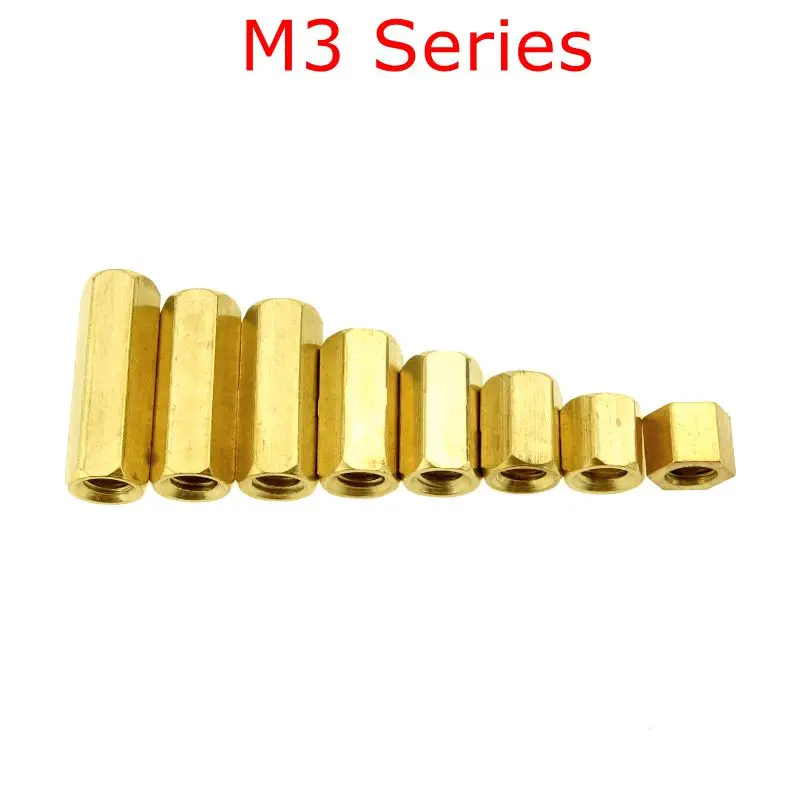 

20 pcs M3 Hex Screw M3 Female Hexagonal Brass PCB Standoffs Spacers Screw M3*(4-20mm)