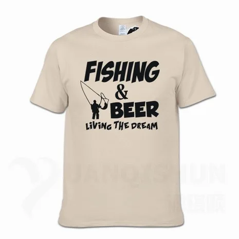 Футболка с надписью «Fishings» и надписью «Fishinger Beer Fish Live The Dream», футболка с надписью «Sporter Flying Fresh Fun Gift», футболки