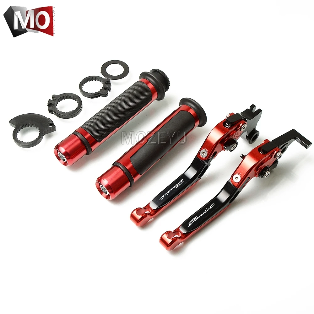 Black Red Мотоцикл с ЧПУ Регулируемые сцепные рычаги руль штыри для Suzuki GSF1200 GSF 1200 BANDIT 2001-2006 2002 2003 2004 - Цвет: Black Red