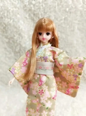 1 комплект = 2 шт. Новая Одежда для кукол модное японское кимоно с поясом для blyth licca ob24 1/6 аксессуары для кукол Одежда для кукол - Цвет: 10