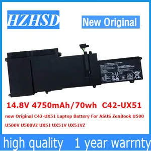 14,8 V 4750 мАч70wh C42-UX51 новый оригинальный C42-UX51 Аккумулятор для ноутбука ASUS ZenBook U500 U500V U500VZ UX51 UX51V UX51VZ