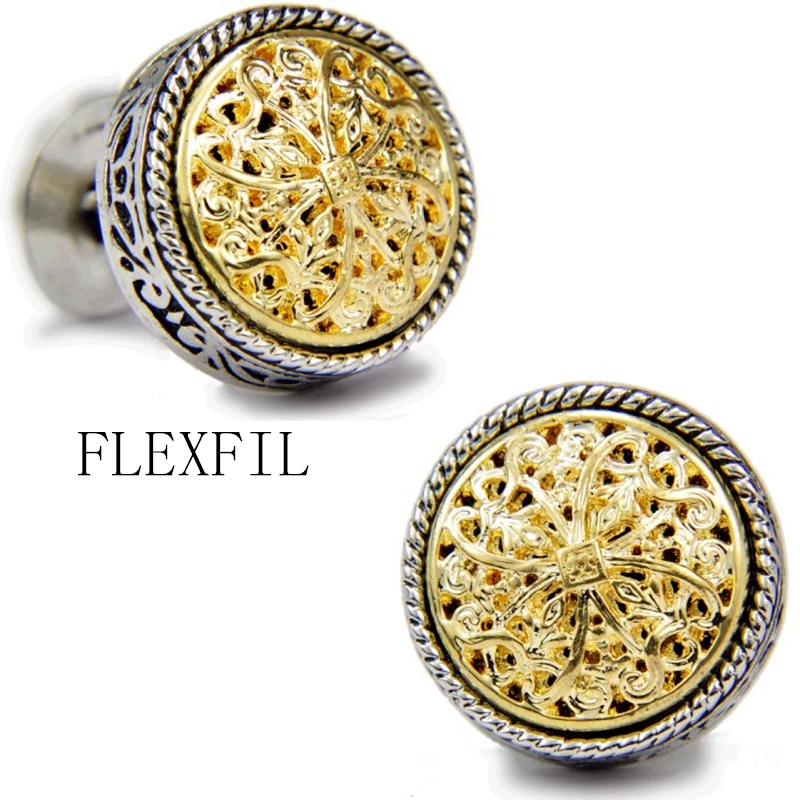 FLEXFIL спартанская стильная запонка для рубашки мужчин дизайнерская металлическая