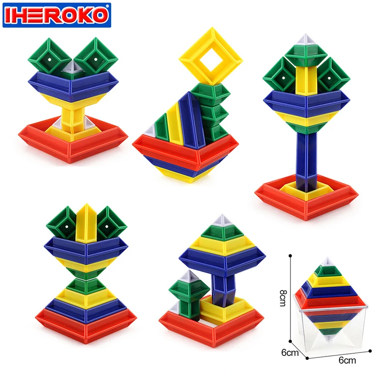 Игрушка для сборки DIY из 15 деталей сменные строительные блоки Магическая башня