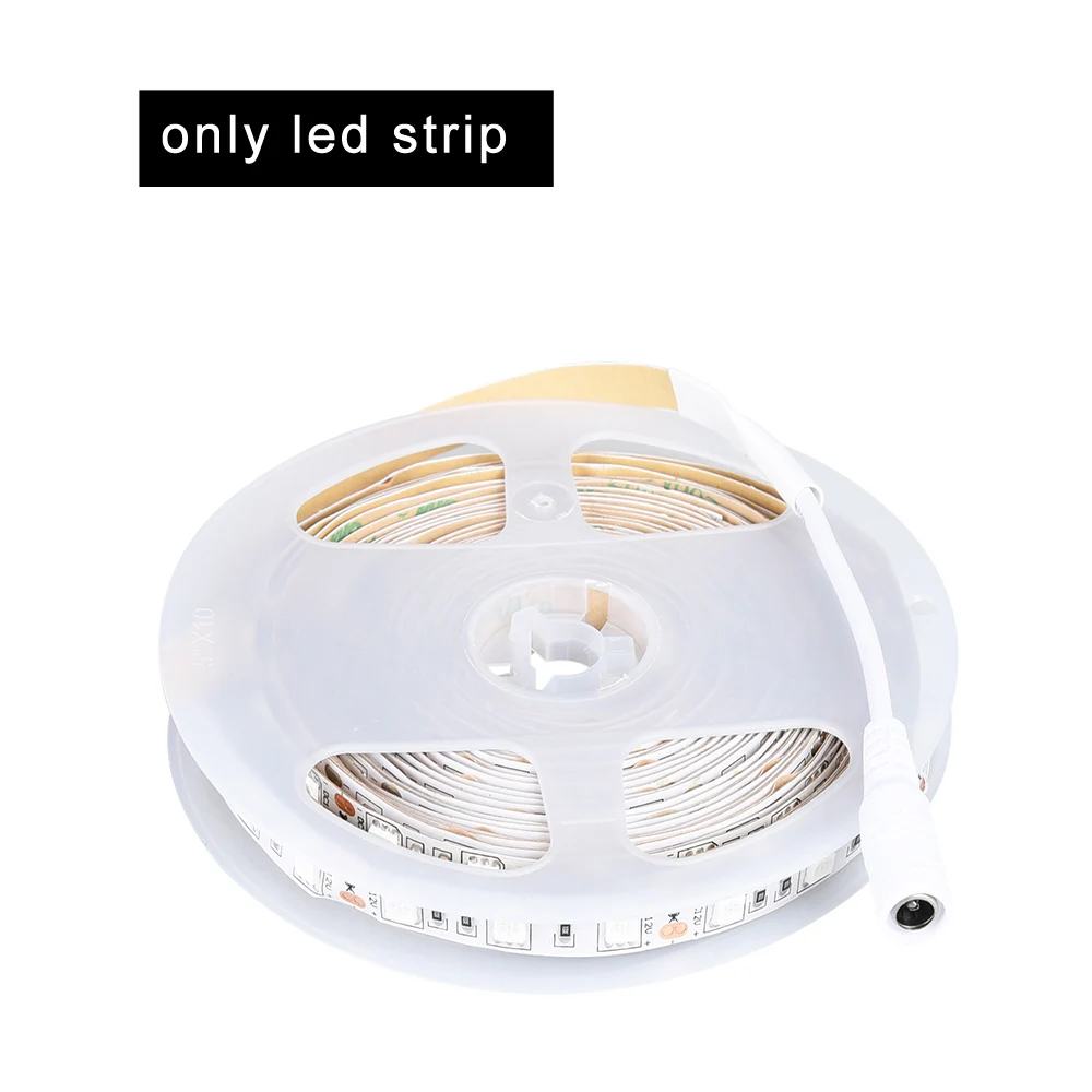 only grow strip Полный спектр Светодиодная лента для выращивания растений Фито лампа 1-5 м IP33 IP65 водонепроницаемая красная синяя лента для выращивания палаток DC 12 В адаптер питания - Испускаемый цвет: only grow strip