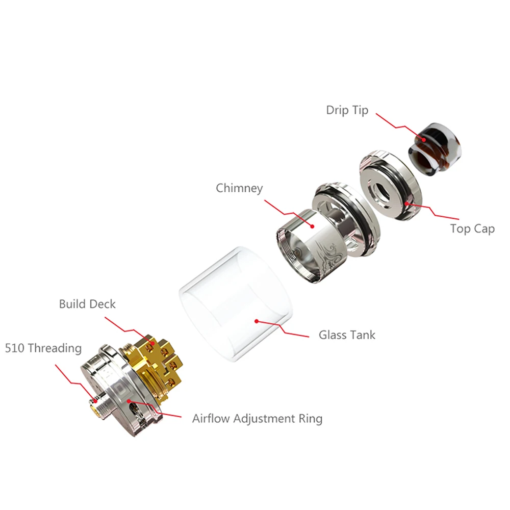 Оригинал Ehpro Billow X RTA DIY двойные катушки 4 мл/5 мл 510 Резьбовая электронная сигарета