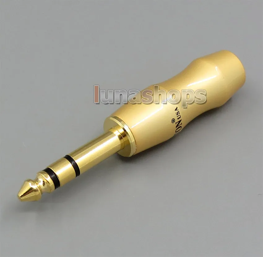 

LN005132 LITON 6.5mm 6.35mm Stereo LT-56 Male Plug Golden Plated solder type Adapter