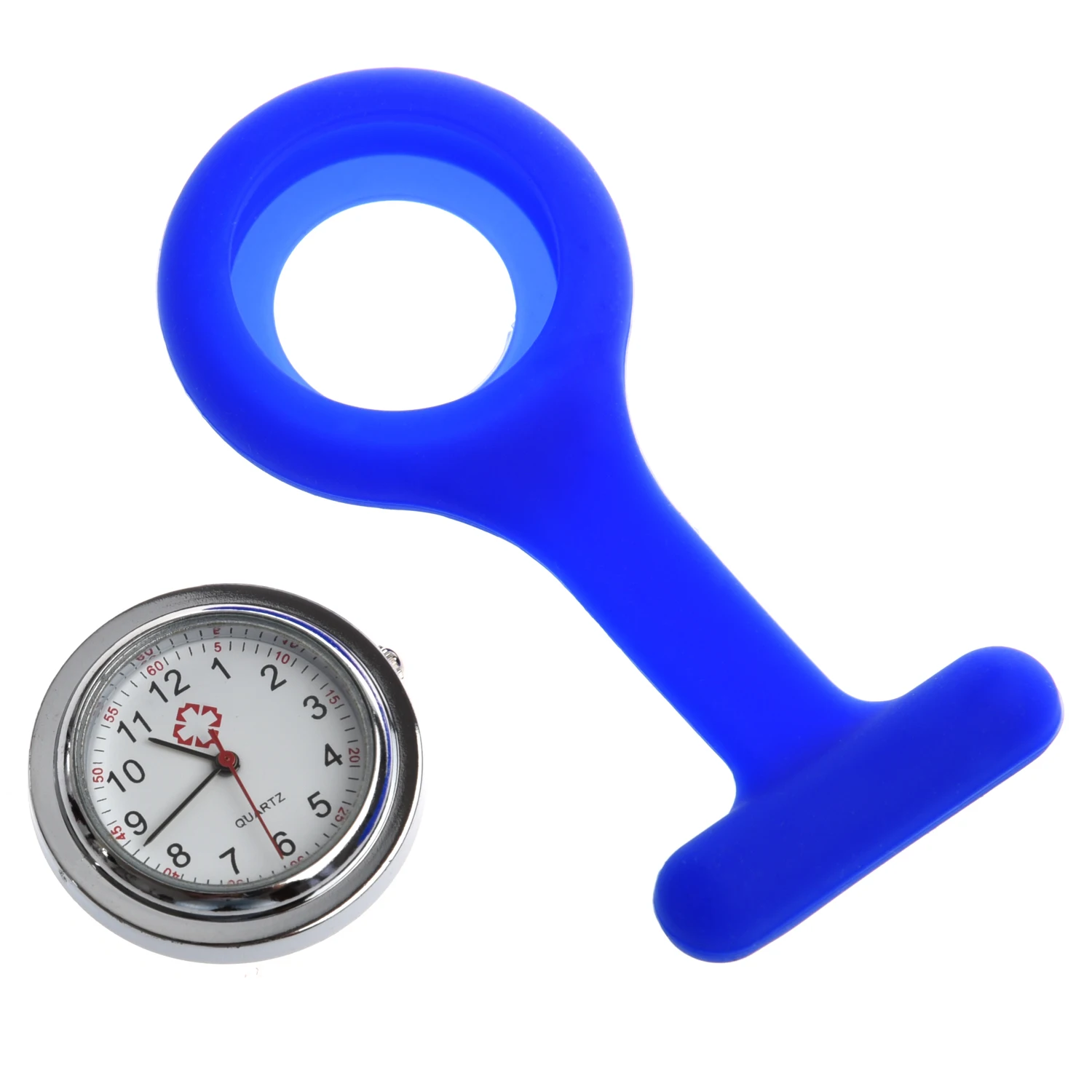 Новые мини Синие Силиконовые Медсестры Брошь Туника Fob часы медсестры карманные