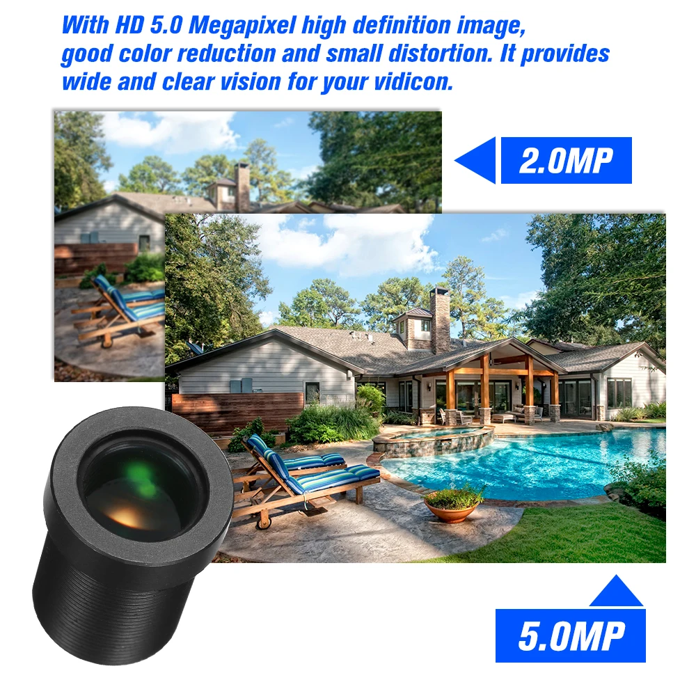 5 0 мегапикселей Мп 16 мм M12 CCTV Camera Lens объектив ip-камера F2.0 Fixed Iris * P0.5 1/2.5 &quotформат