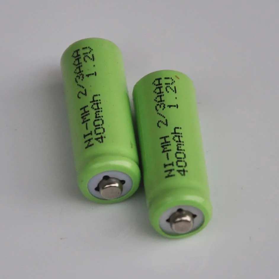 3-6PCS 1.2V 2/3AAA ni-mh rechargeable battery 400mah 2/3 AAA nimh cell with NO welding tabs for LED solar light