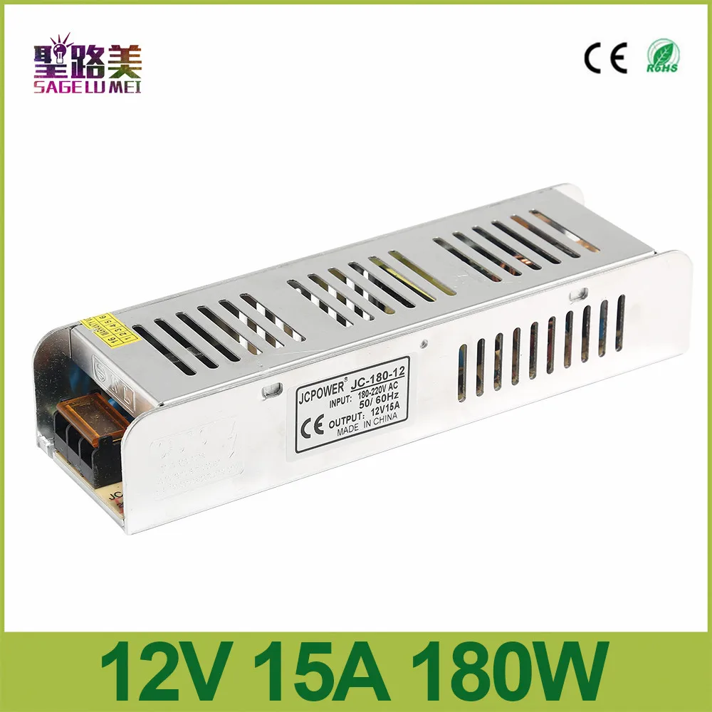 DC12V 60 Вт 120 Вт 180 Вт 200 Вт 240 Вт 360 Вт 400 Вт Светодиодный драйвер адаптер питания светодиодный трансформатор для RGB светодиодный