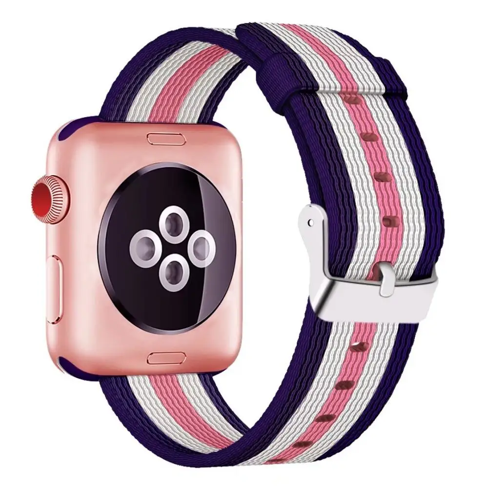 14 Спортивный ремешок для apple watch 42 мм 44 мм iwatch 38 мм 40 мм тканый нейлоновый классический ремешок с пряжкой для apple watch 4 3 2 - Цвет ремешка: 14
