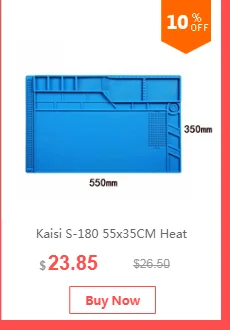 Kaisi-F 28*20 см силиконовый коврик для пайки изоляция обслуживание электронный планшет телефон с областью Ремонт Платформа инструмент коврик