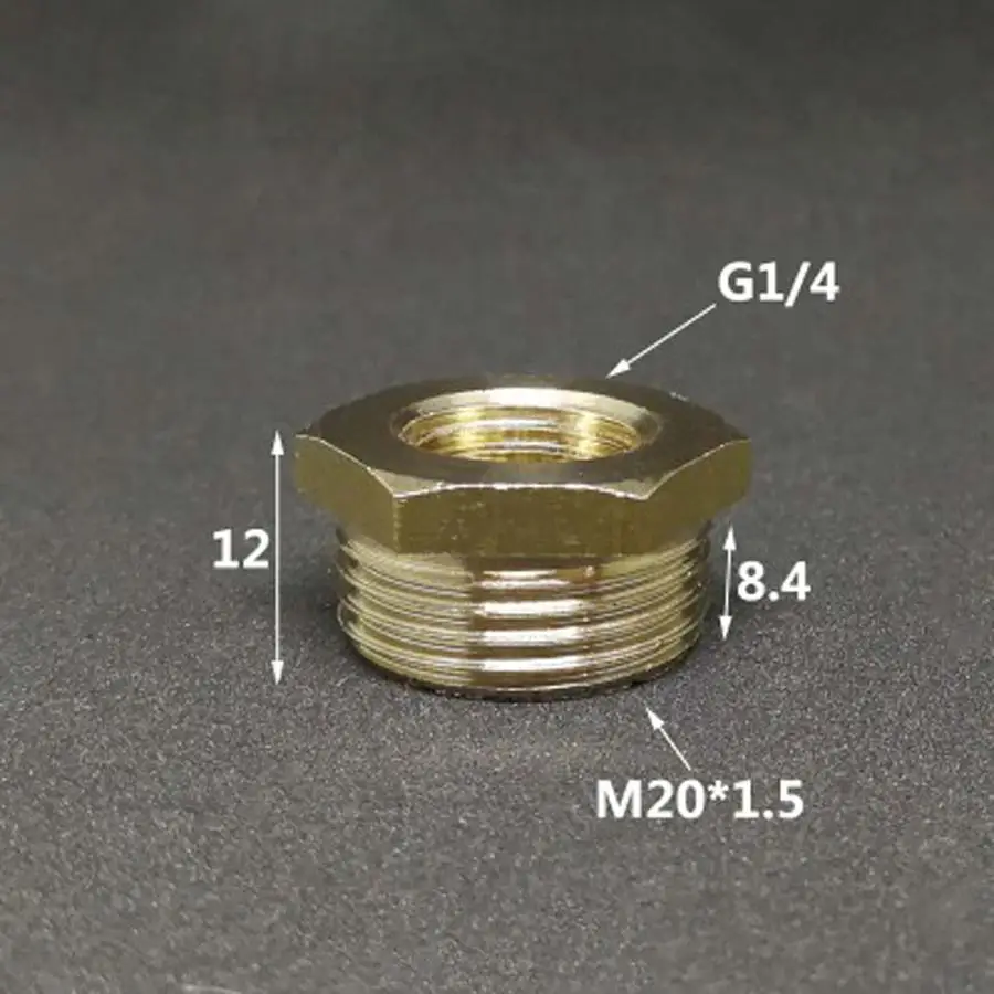 DN8 1/" BSPP Женский очередь M12x1.5mm мужской Латунное соединение переходник подшипника труба редуктора Соединительная муфта