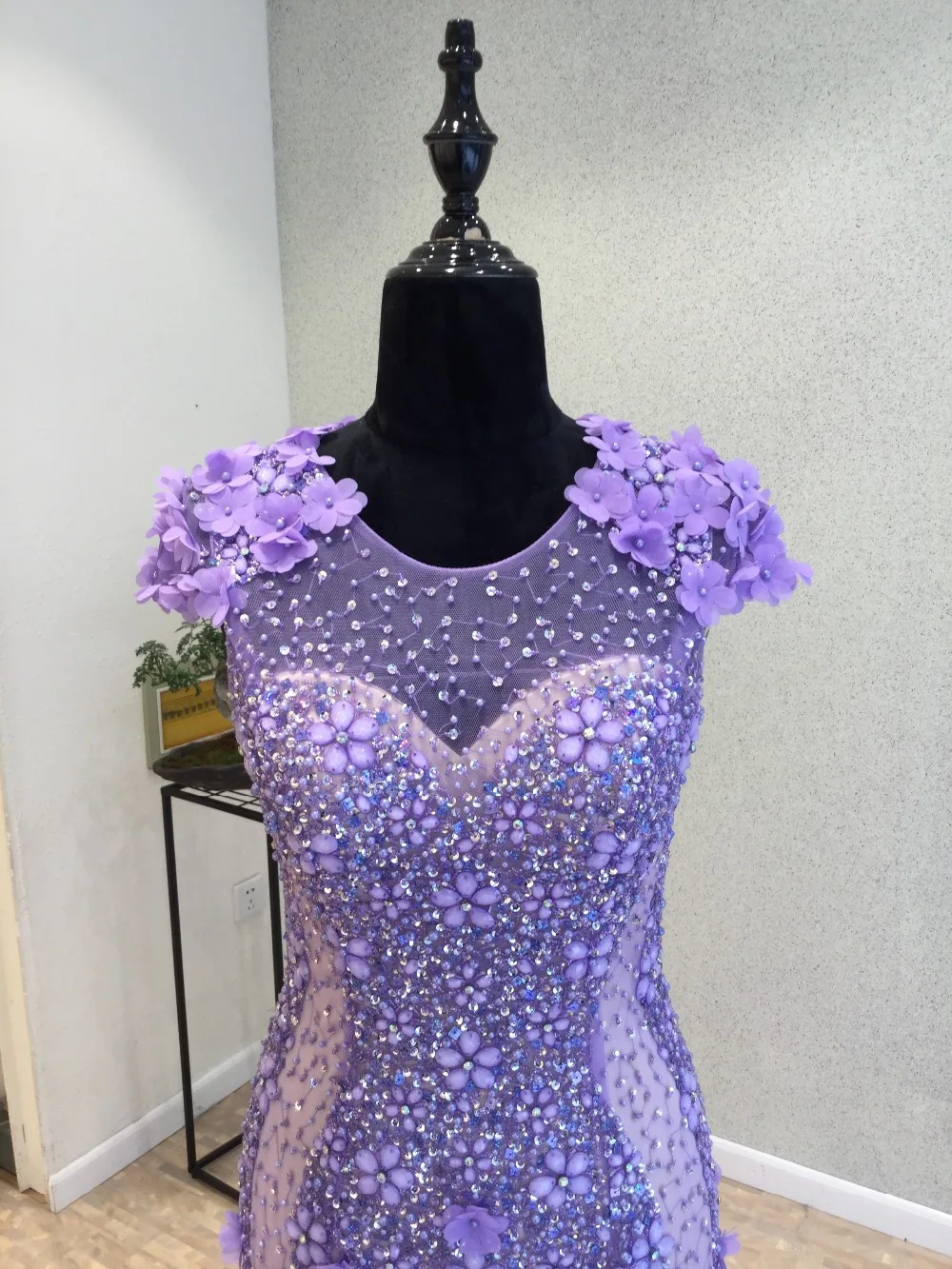 New Bling Bling Long Prom Dresses 2020 O-Neck Cap Sleeve Floor Length Beading Chiffon Mermaid Long Evening Dress vestido longo