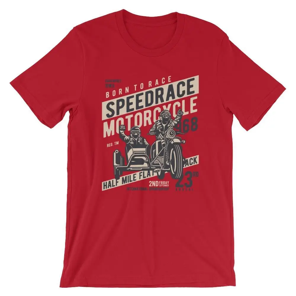 Speed Race T-Shirt. Biker Motorcycle Sidecar 100% Cotton Premium 2019 New Brand High Quality for Man Better Crazy T Shirts |