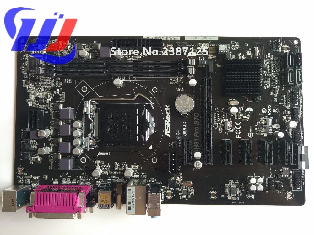 Гарантия 1 год 100% новый в коробке ASRock H81 Pro BTC ETH LGA 1150 i7 i5 i3 для Xeon Pentium Celeron DDR3