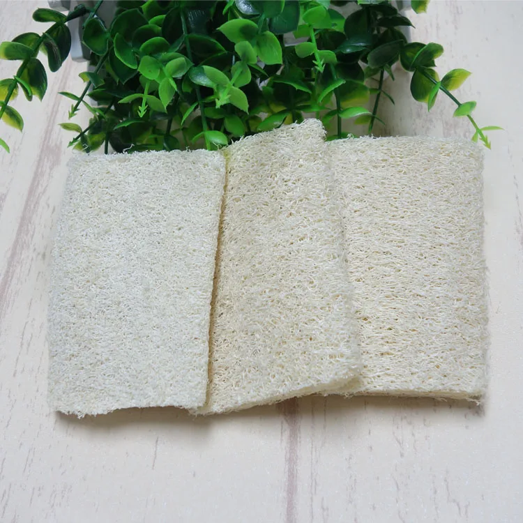 10 шт./лот 4 дюйма натуральный Luffa Loofa губка для душа