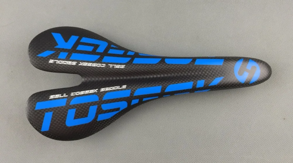 Toseek Полный углеродного седло синий супер полный дороги углерода велосипед место