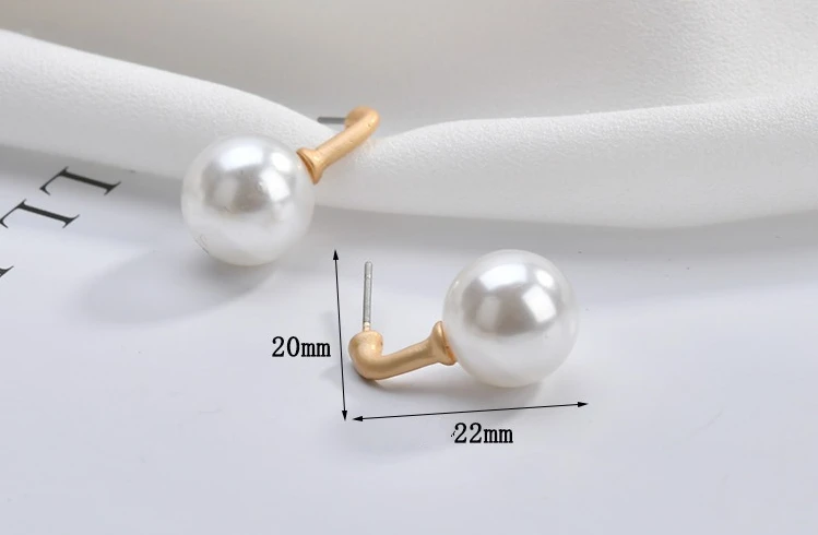 Yakin Flower Peach Heart shell ear nail Earrings ear needle material diy handmade jewelry Accessories