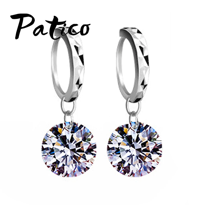 Женские серьги из серебра 925 пробы с фианитами|fashion hoop earrings|hoop earringsearrings earrings |