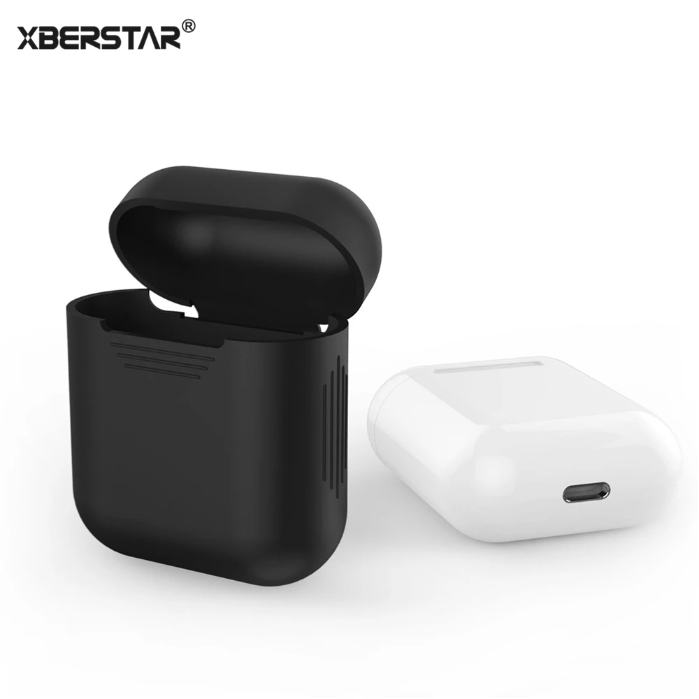 Чехол рукава кожного покрова для Apple AirPods True Беспроводной наушников силиконовые
