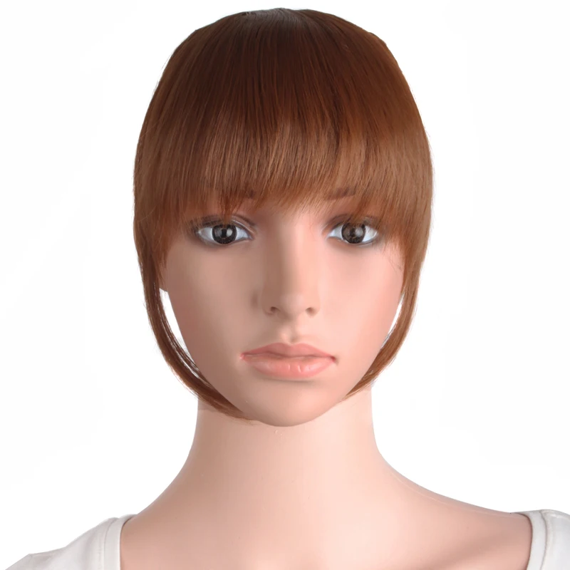 Волосы для наращивания MapofBeauty черные коричневые прямые изящные синтетические на