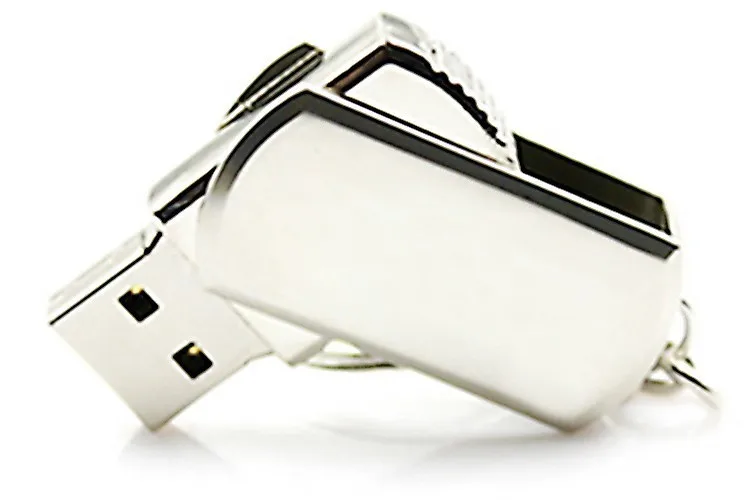 Ключ usb флэш-накопитель 4 ГБ 8 ГБ Золотой металлический флеш-накопитель 16 Гб оперативной памяти, 32 Гб встроенной памяти, 64GB silver съемный накопитель подарок вращать u диск ручка со шнурком езды на автомобиле