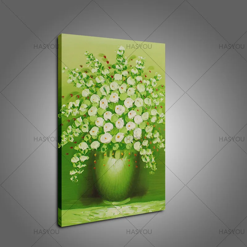 Large flower painting Handpainted Flower Abstract Oil Painting On Canvas Wall Art Pictures For Live Room office Home Decor | Дом и сад