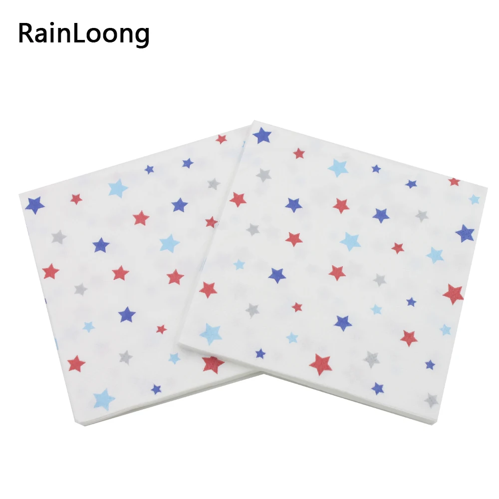 Бумажная салфетка [RainLoong] для напитков 3 штуки пятиконечная звезда праздничная и