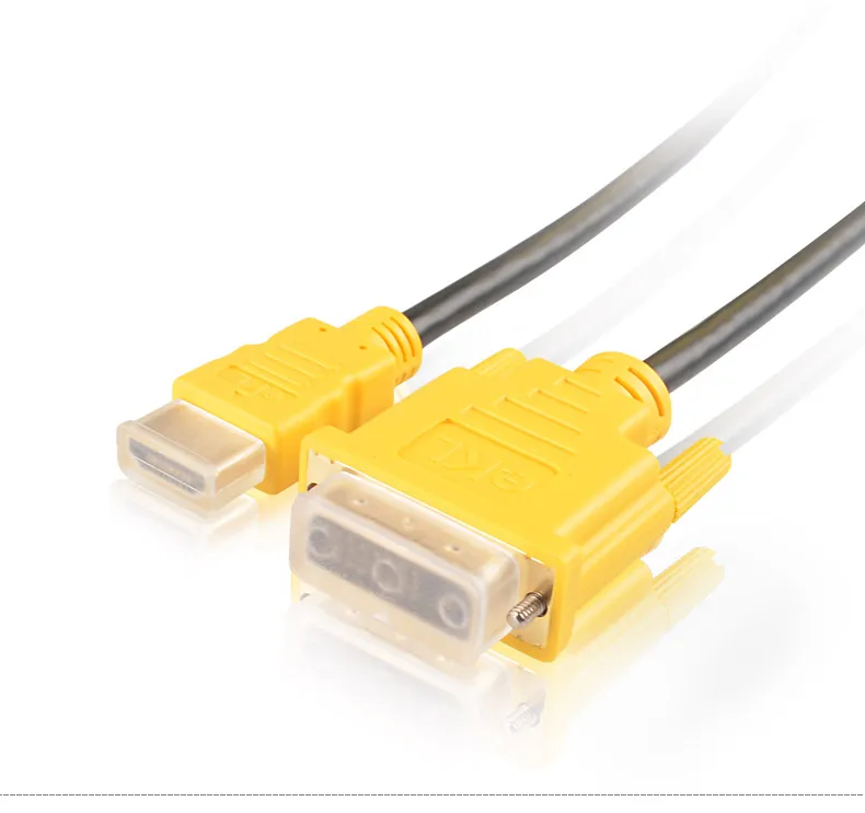 EKL высокое качество 1 5 м 3 HDMI к DVI DVI-D 24 + pin адаптер позолоченный кабель Папа-папа для